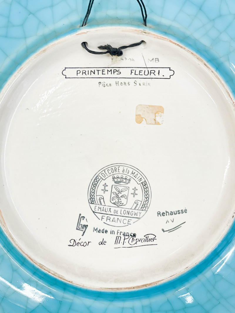 Image 6 of lot 2 Longwy Porcelain Plates