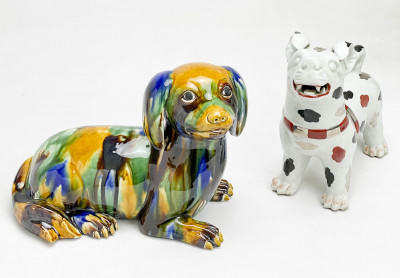 Image 2 of lot 2 Asian Ceramic Figures of Dogs