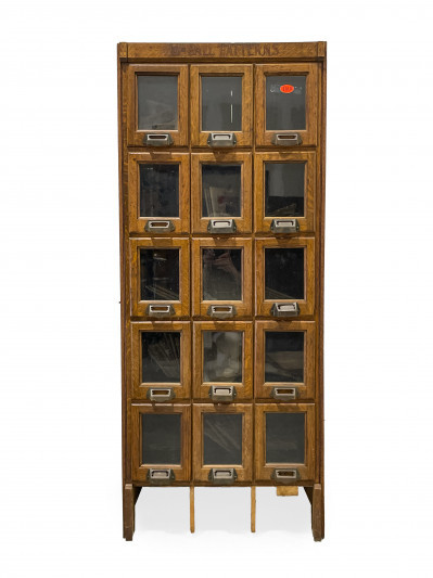Image for Lot McCall Pattern Co. 15-Drawer Storage Cabinet