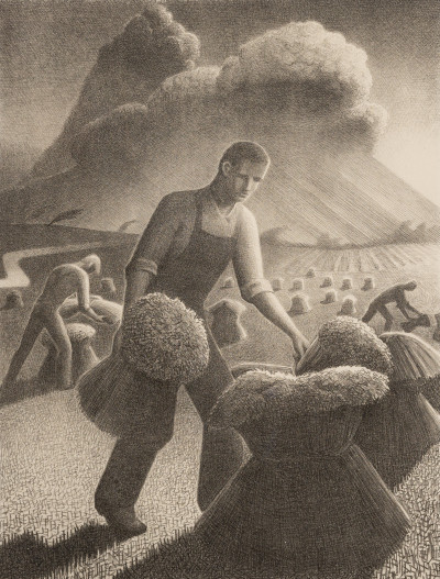 Grant Wood - Approaching Storm