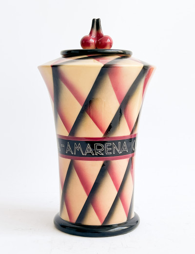 Image for Lot Rometti Ceramiche - Cherry Jar with Lid
