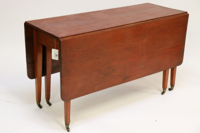 Image for Lot Federal Birch & Maple Dropleaf Table, E 19th C.