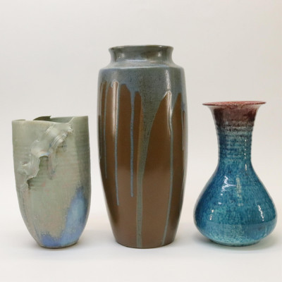 Image for Lot Three Art Pottery Ceramic Vases