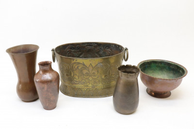 Image for Lot European Copper and Brass Objects