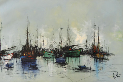 Image for Lot C. Hjalmar Amundsen - Boats in Marina I