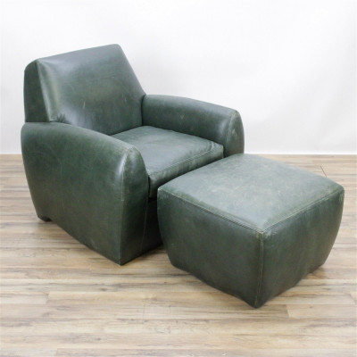 Image for Lot Dakota Jackson 'KE-24' Chair & Ottoman