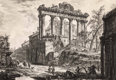Image for Lot Giovanni Battista Piranese - Veduta del Tempio detto della Concordia