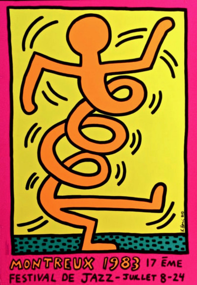Keith Haring - Montreux Jazz Festival (Pink)
