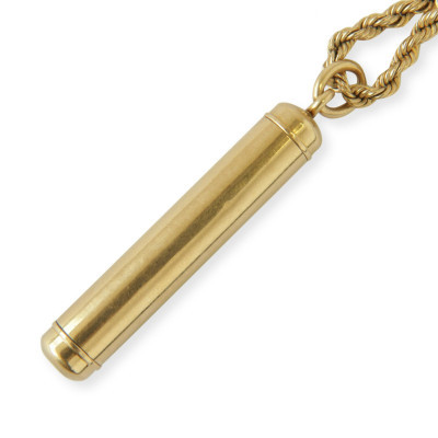 Image 1 of lot 14k Gold Retractable Pencil on Chain