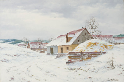 Vladimír Novák - Untitled (winter barn)