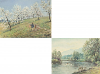 Image for Lot Hubert Bauer  Spring Landscapes (2)
