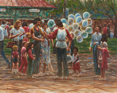 Image for Lot Wendell Hall - Blue Balloons Seller