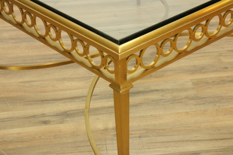 NeoClassical Style Brass Coffee Table