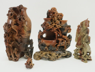Image for Lot 3 Chinese Soapstone Carvings