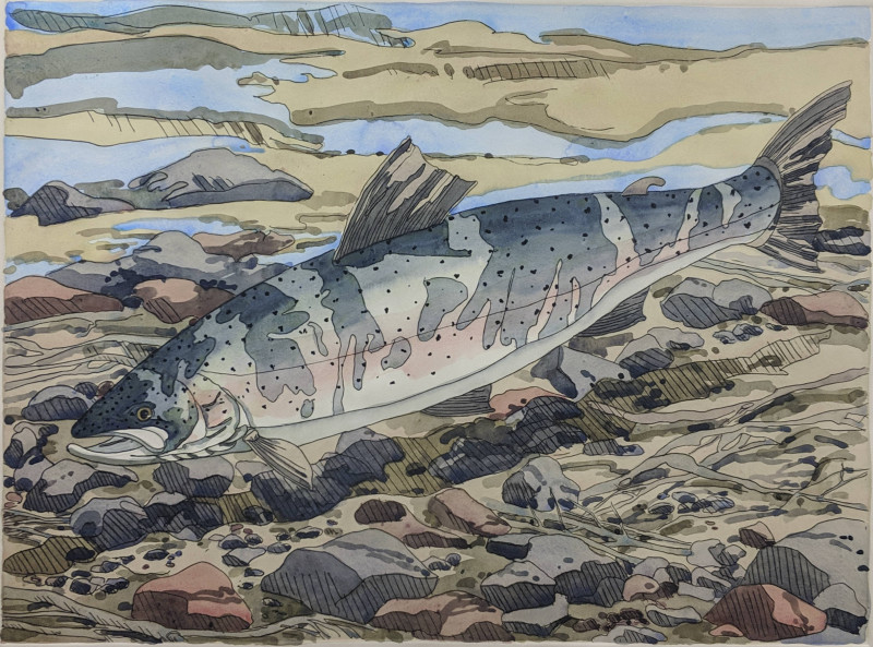 Image 1 of lot Neil Welliver - Salmon