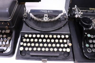 Image 3 of lot 3 Typewriters; Royal Underwood Porto
