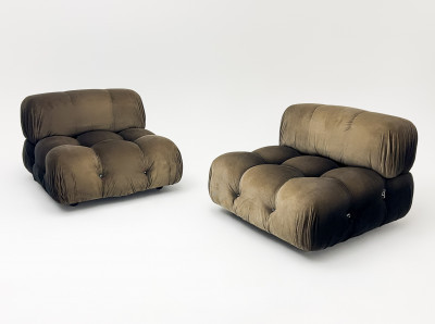 Image for Lot Mario Bellini  - Pair of Camaleonda Lounge Chairs