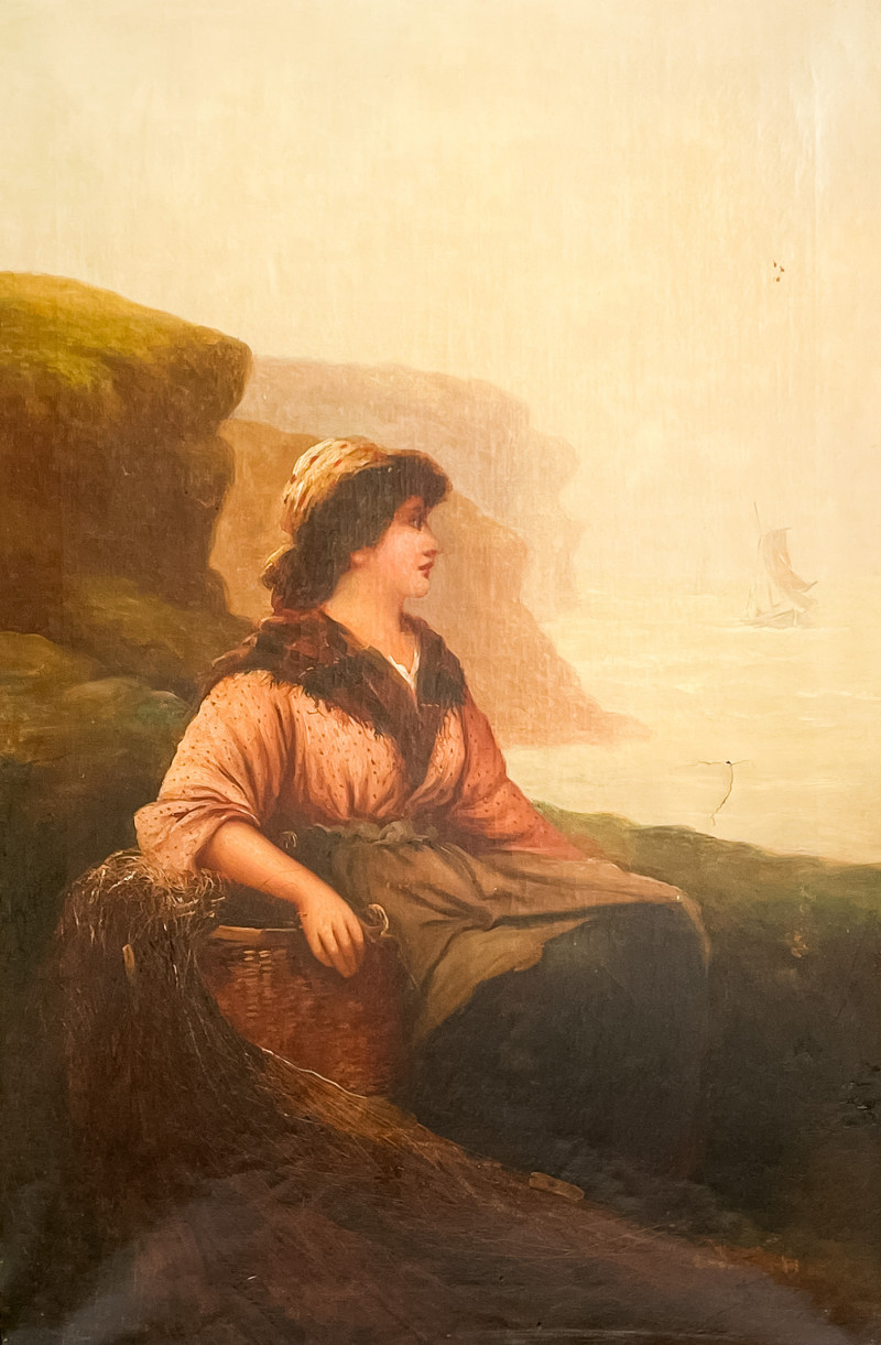 Continental School, Genre Scene, Portrait of a Fisherwoman