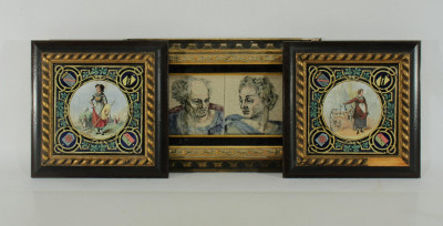 Image for Lot Four 19th - 20th C. European Painted Tiles