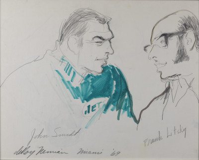 Title LeRoy Neiman - Frank Litsky and John Schmitt (1969) / Artist