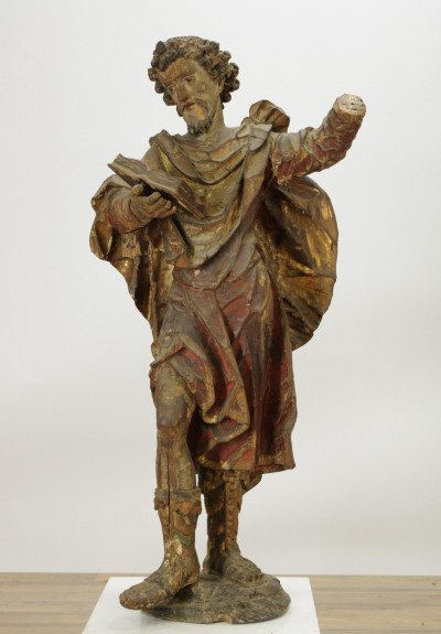 Late Italian Baroque Figure of a Saint
