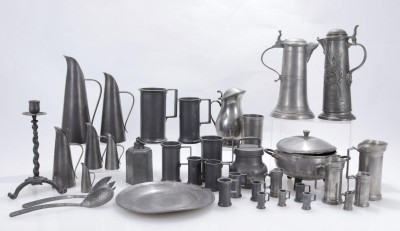 Title Group of 32 Continental & English Pewter, / Artist
