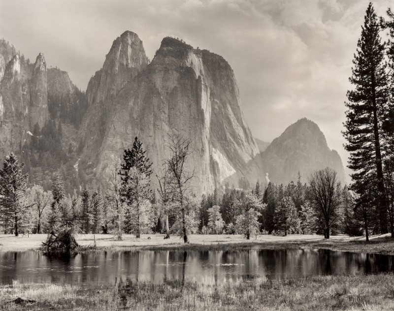 Image 1 of lot Ansel Adams - Cathedral Spires and Rocks, Late Afternoon, Yosemite National Park, California (1992)
