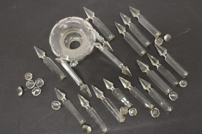 Image 9 of lot 2 Cut Glass Candelabrum