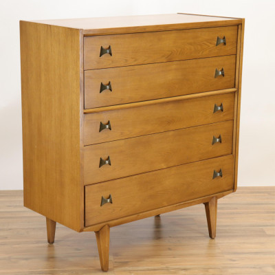 Image for Lot Century Furniture Walnut Tall Chest c1960