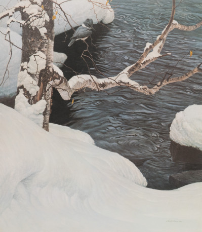 Robert Bateman - Untitled (Winter lake)