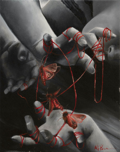 Megan Buccere - Untitled (Red moth)