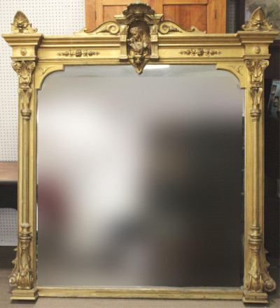 Image for Lot Aesthetic Movement Overmantel Mirror c1865