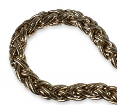 Image for Lot 14K Yellow Gold Wheat Chain Necklace