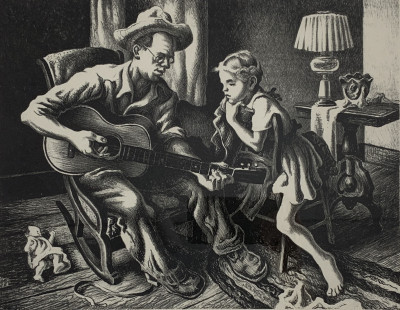 Image for Lot Thomas Hart Benton - The Music Lesson (F. 60)