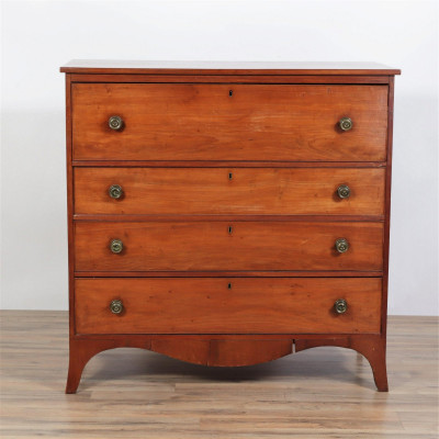Image for Lot Federal Inlaid Secretary Chest of Drawers, 19 C.