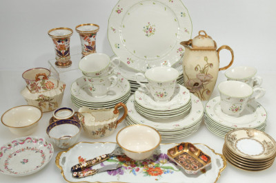 Image for Lot Assorted English & French Porcelain Tableware