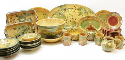 Image for Lot Large Assembled Grp Provincial French Pottery