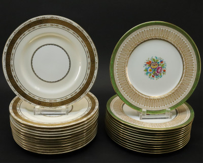 Image for Lot 12 Mintons  12 Cauldron Porcelain Dinner Plates