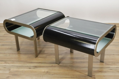 Image for Lot Pair of Modern End Tables