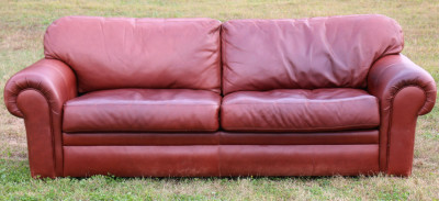 Image for Lot American Leather Upholstered Sofa