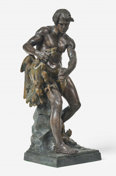 Anatole Guillot - Classical Nude with Eagle