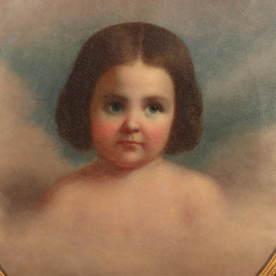 Image for Lot Eastman Johnson Portrait of Mary Eliza Hendley