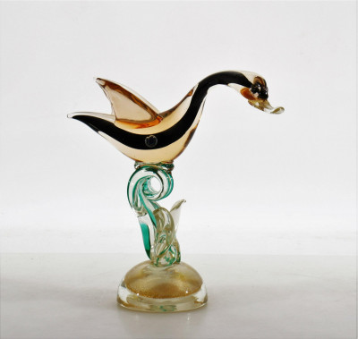 Image for Lot Murano Glass Swan