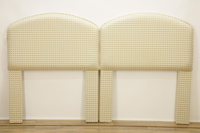 Title Pair of Upholstered Twin Headboards / Artist