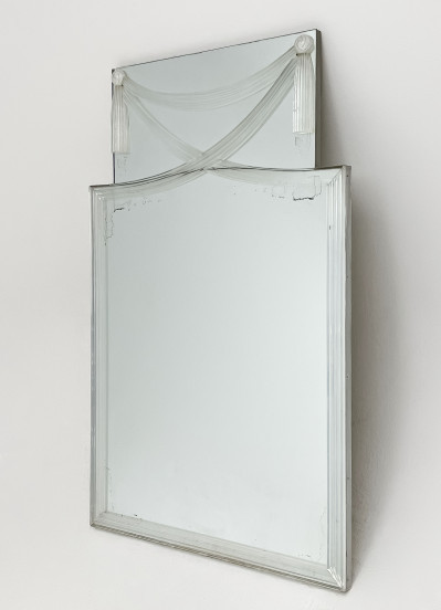 Image for Lot Venetian Style Draped Edge Mirror