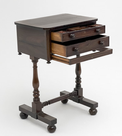 Image 2 of lot 19th Century Sewing Table
