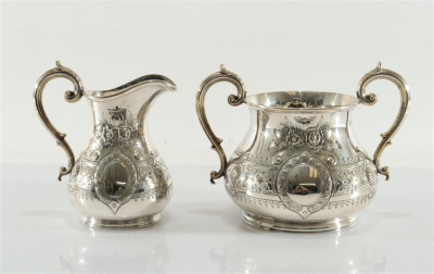 Fine Victorian Silverplate Tea/Coffee Service