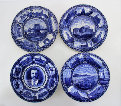 Image 2 of lot 18 Rollands & Marsellas Staffordshire Plates