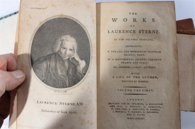 10 Volumes Works of Sterne, 1783