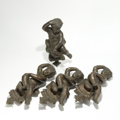Image for Lot 4 Bronze Putti Mounts